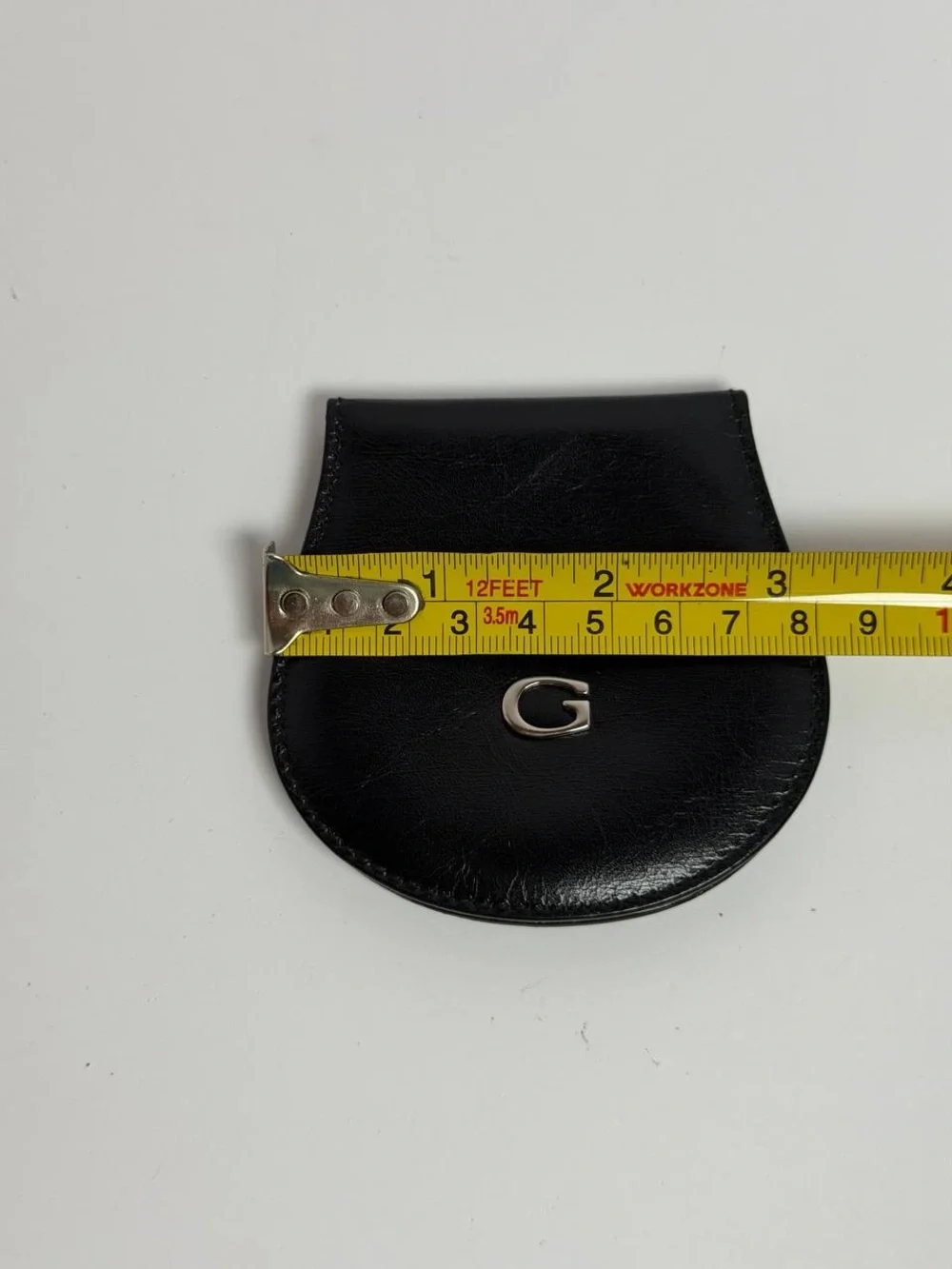 Vintage G Logo Black Leather Coin Purse Pouch - Picture 5 of 9